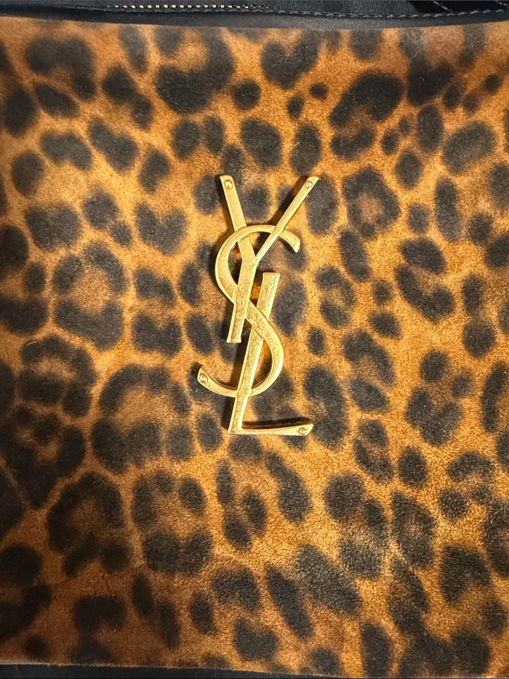 Yves Saint Laurent Leopard Print Camera Bag with Tassel - Picture 2 of 14
